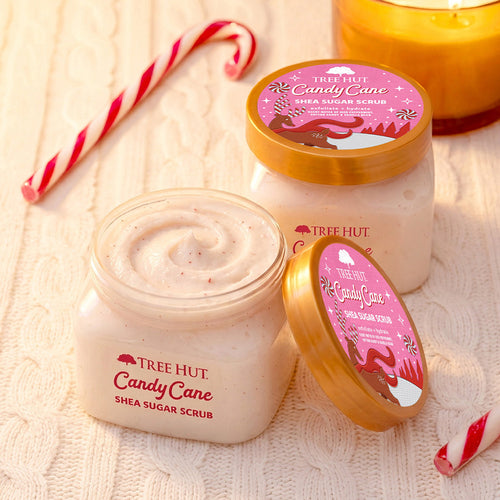 Candy Cane Scented Shea Sugar Body Scrub