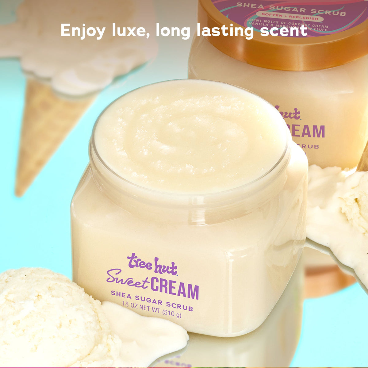Sweet Cream Shea Sugar Scrub for Glowing Skin