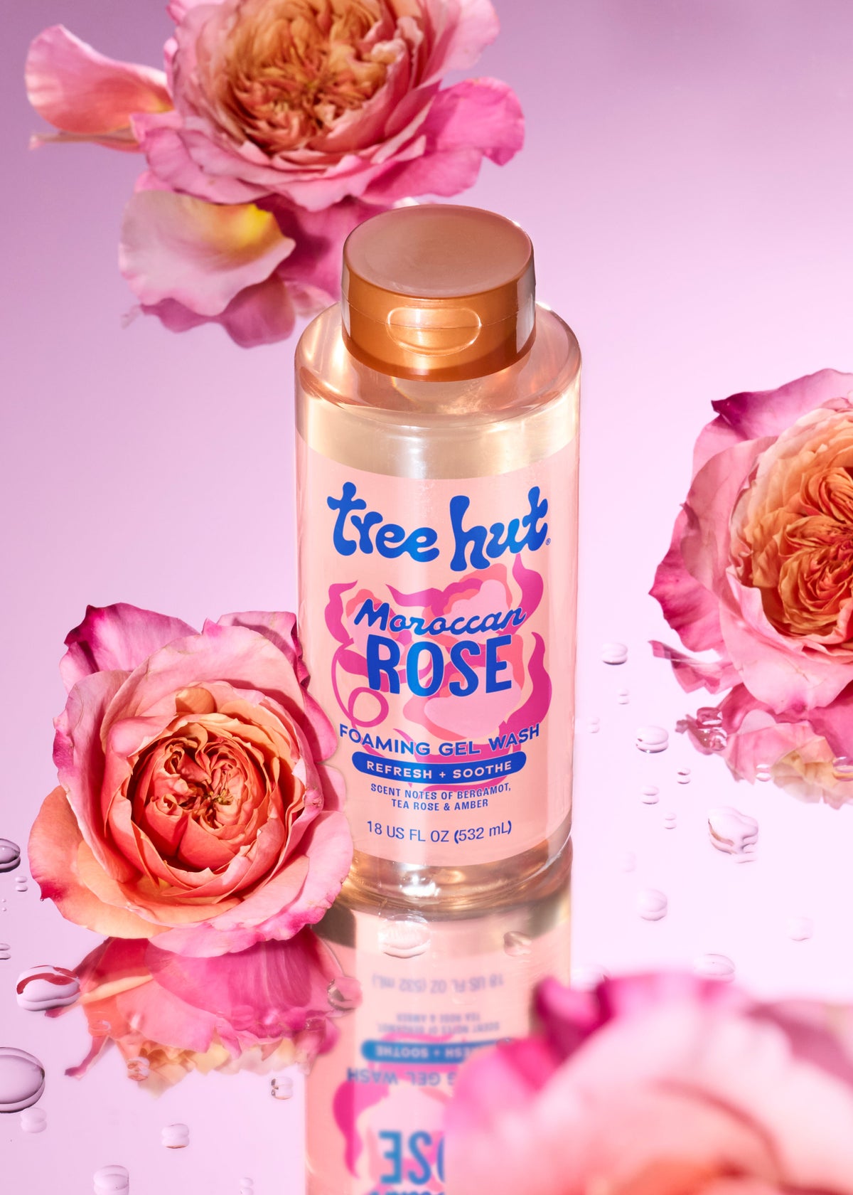 Moroccan Rose Scented Foaming Gel Wash