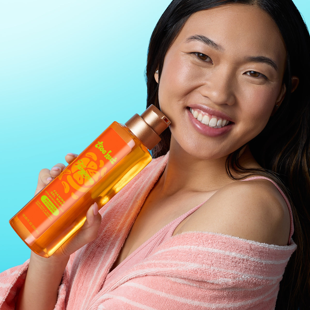 Tangerine Scented Foaming Gel Shower Wash
